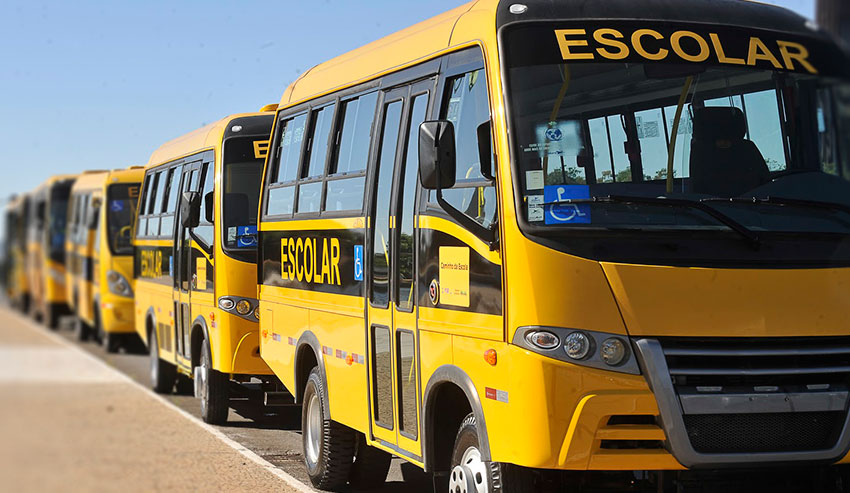 O pagamento da nona parcela do trasporte escola está previsto para segunda-feira