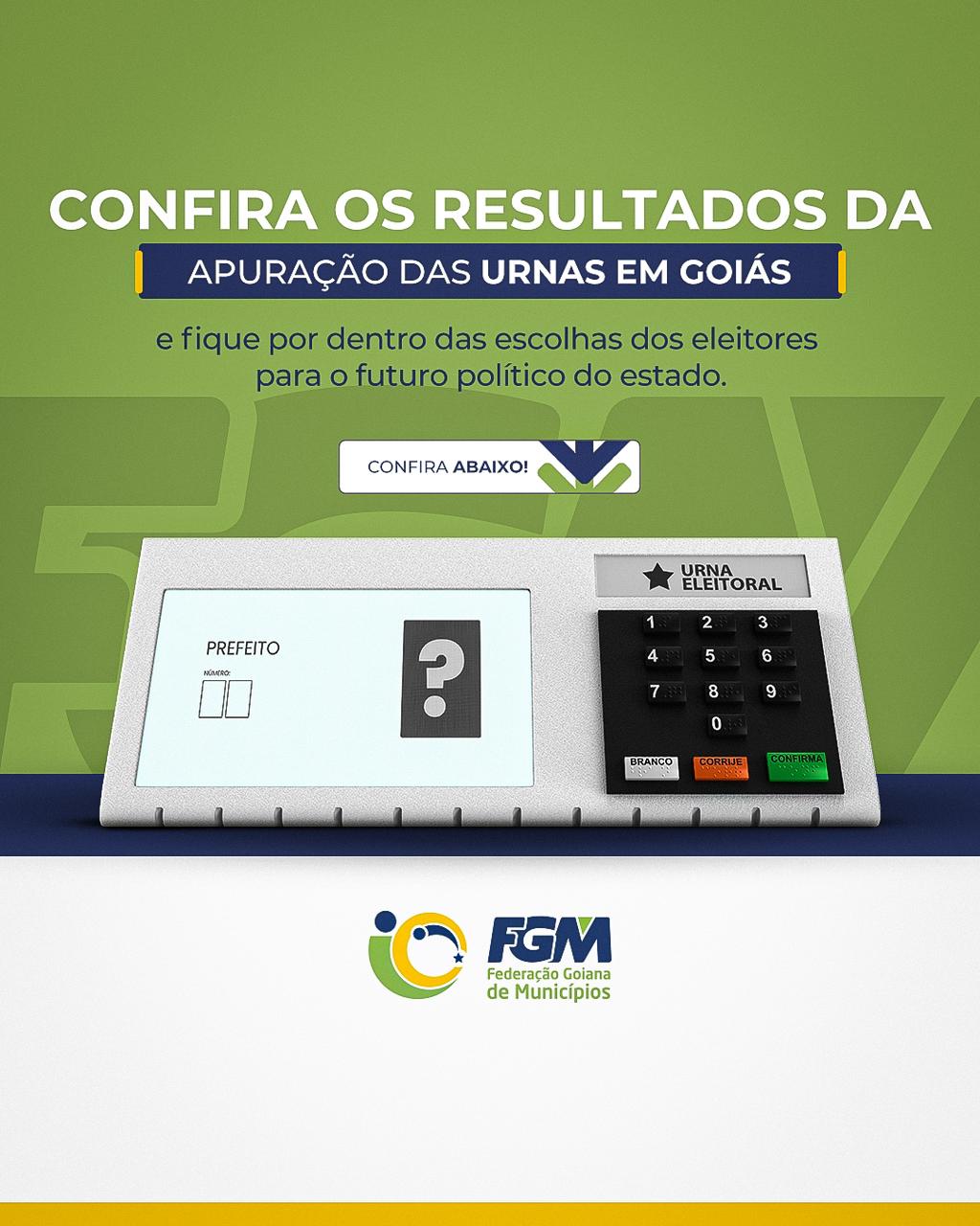 Os resultados das eleições municipais em goiás – 1 Turno