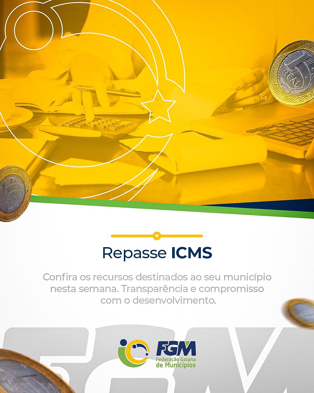 Primeiro repasse do ICMS de janeiro está sendo pago aos municípios