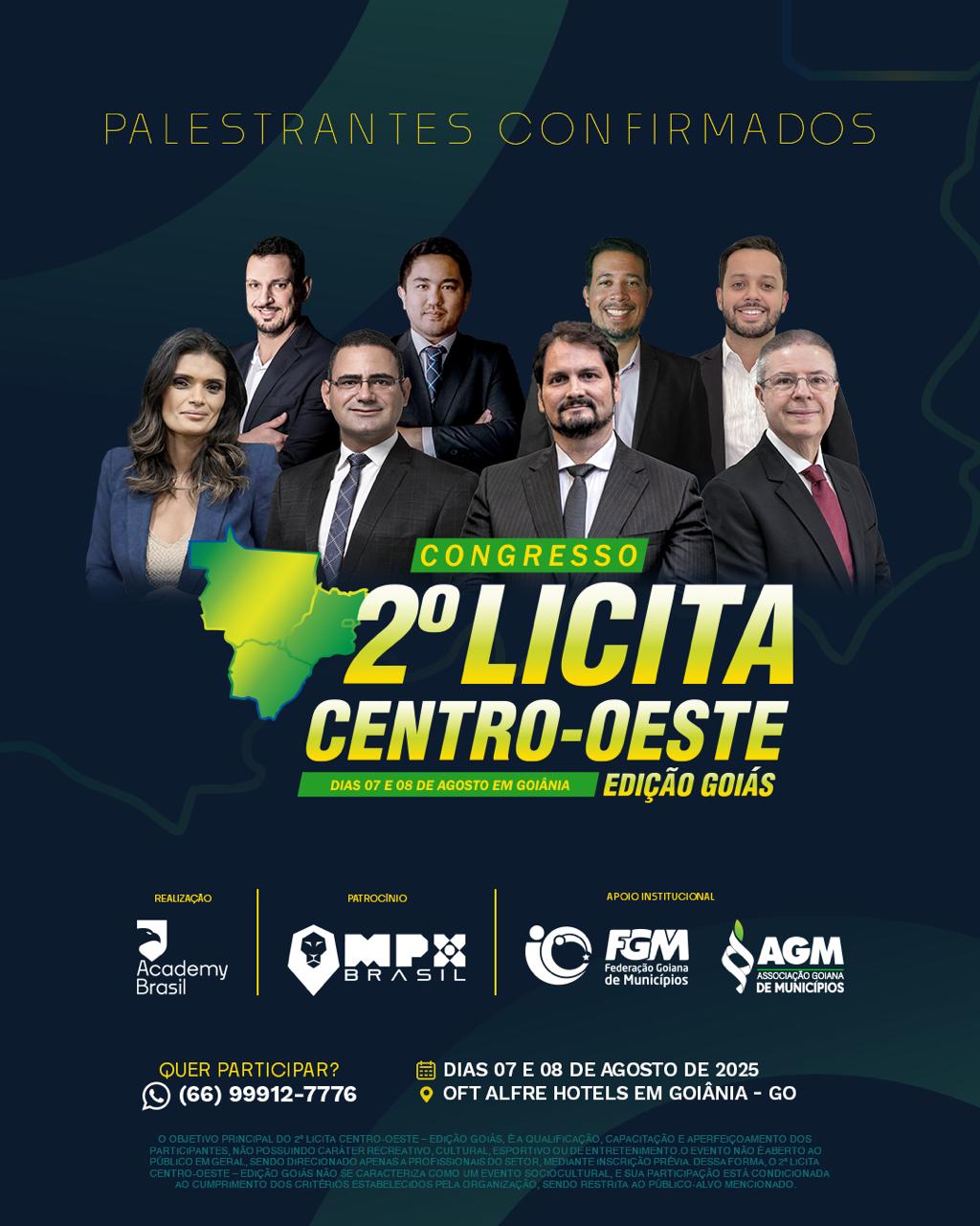 Academy Brasil realiza em Goiânia a 2ª edição do LICITA CENTRO-OESTE — O maior congresso técnico de licitações do país